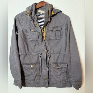 41Hawthorn Long Sleeve Full Zip Hooded Jacket (Grey)(Small)